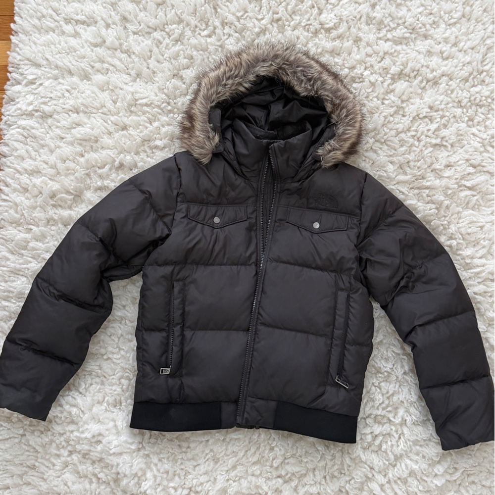 The North Face GIRLS' GOTHAM DOWN BOMBER JACKET